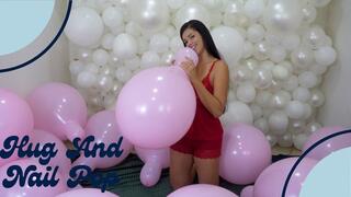 Sweet and Savage â€“ Lilyâ€™s Playful Balloon Destruction