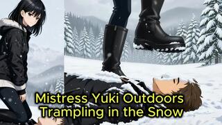 Outdoors Snow Trampling - Mistress Yuki Stomps You Into Frozen Ground | Trample & Crush Femdom Animation