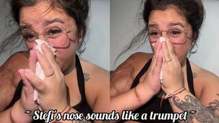 Trumpet-like nose "SURPRISE AT THE END"