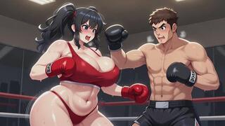 Mixed Boxing Fantasies #1: BBW Boxer Babe's Sensual Mixed Boxing Domination Fantasy Roleplay
