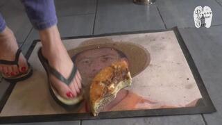 Cake in face of her Slave