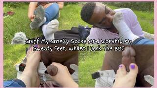 Sniff My Smelly Socks & Worship My Sweaty Soles Whilst I Jerk That BBC! Ft EliteFeetStreet
