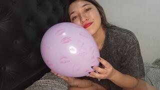 Balloon inflation & red kisses