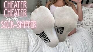 Cheater Cheater stinky sock-sniffer