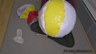 3 Beach Balls Inflated Under My TShirt