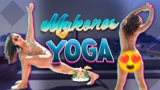 Nude Yoga Sesh in Mykonos