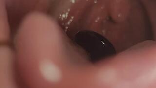 Kelsey Swallows A Gummy