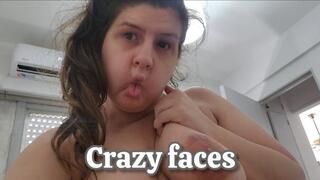 Crazy Faces with Tongue Out - Silly Tongue Sticking & Goofy Expressions POV