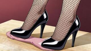 High Heel Cock Grinding - Yuki Destroys Your Cock in Patent Leather Pumps