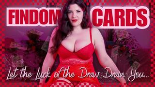 Findom Advent Card Draw 6 My Luck Drains Your Wallet Turning You into My Cash Cow and Pay Piggy copy