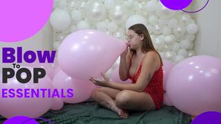 Melissa Blow to Pop a Pink Unique Balloon to the Edge
