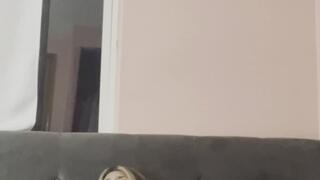 Got horny at the bar so went home to play with myself and almost get caught