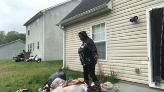 Goddess Stomping Nasty Trash in Cute Rainboots