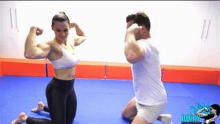 Dolly vs James wrestling