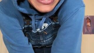 Black Mesh Micro-Bikini Try-On with Daisy