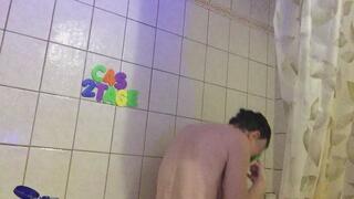 LETTERS ON MY BODY FUN TIME IN THE SHOWER WITH MY TOYS