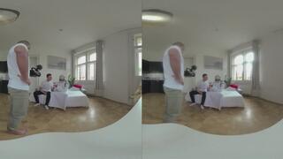 From Creampie To Anal Demand In Genie Rough VR Threesome!