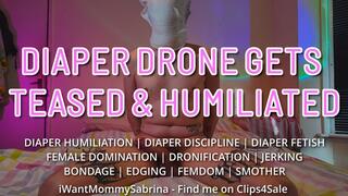 Diaper Drone Gets Jerked, Spanked & Made to Inhale Piss Soaked Diaper (Featuring iWantMommySabrina & Teddy Dredd) [WMV]