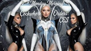 Monday Morning Cockwhore Orders CEI