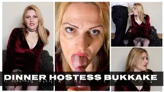Dinner Party Hostess Messy Bukkake