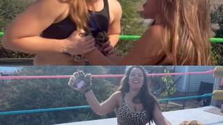 breast smothering, Stinkfaces and spanking