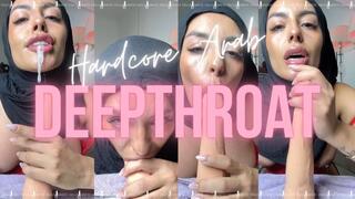 Hardcore arab deepthroat