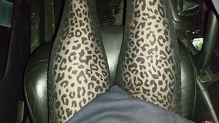 Sarah - Evening Car Struggle In Public Parking Lot