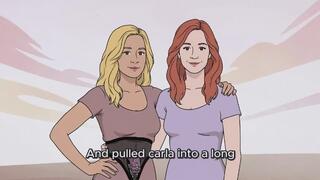 Carla accepts to be in chastity for an entire year to merry with Marina