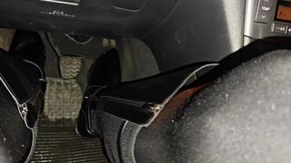 Sarah - Stalled Out On The Road in my Sexy Black Boots