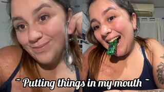 Putting things in my mouth