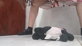 Second pee of the day for the little one