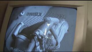 Riley Surprised By Big Dick Poking Through The Bathroom Wall And She Sucks It Till he Cums! mp4