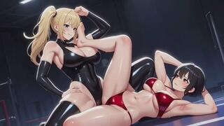 Female Wrestling Fantasies #1B: Ultimate Female Wrestling Domination Fantasy (Animated)