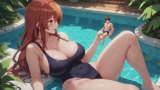 Giantess Fantasies #5B: Giantess Poolside Macrophilia Fantasy Roleplay (Animated)