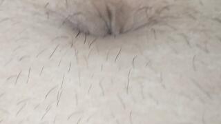 Belly Button innie to outie fetish fingering