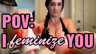 Sissy Humiliation: POV I Do Your Nails