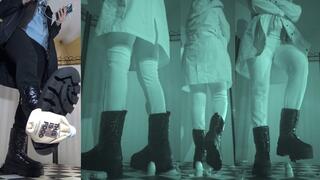 Tanja challenges me with brutal Buffalo snow boots - Cam 1