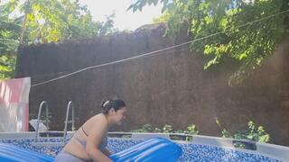 Having fun with my inflatables