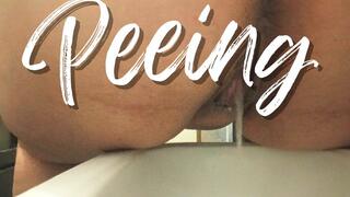 POV PEE IN BATHROOM