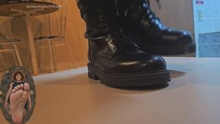 Latina Medusa with Boots vs a little Cock | No mercy Cock Trampling #19