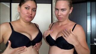 OUR BOOBS RUB TOGETHER