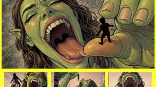 Hungry Ogress Devours Tiny Medieval Village Giantess Vore AI