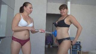 PLUNGER SUCKS OUR NAVELS