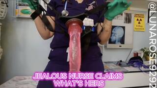 12 min POV JEALOUS NURSE LUNA CLAIMS WHATS HERS! Nurse Luna Pegs you with her giant pink strap on for being TOO flirty with the staff!!!!