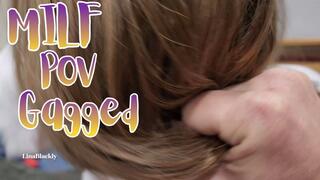 POV Ponytail MILF Bound and OTM Gagged