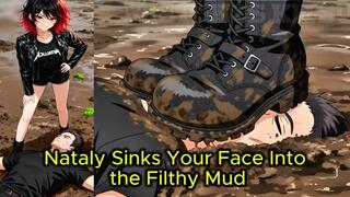 Muddy Boots Trampling - Nataly Sinks Your Face Into the Mud | Face Crush Animation