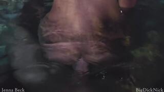 Hot tub sex with BWC till he cums in my mouth