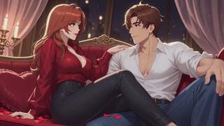 Bisexual Encouragement Fantasies #2B: Valentine's Bicurious Surrender Roleplay (Animated)