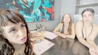 A trio of cruel goddesses mercilessly spitting on a useless slave - by Agatha Morgana, Babe and Gih Spanic - Full Clip hd