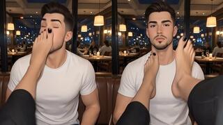 Second Date Foot Slapping Restaurant Teaser Animation